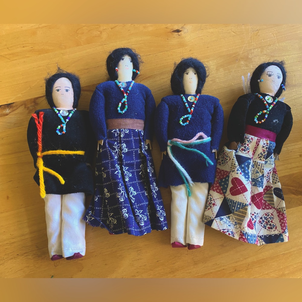Navajo cloth dolls - set of four